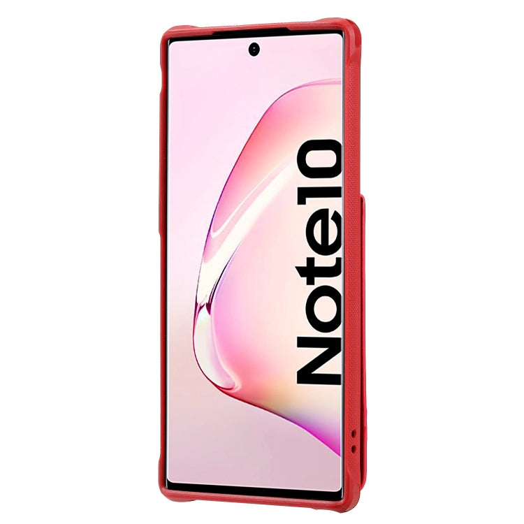 For Galaxy Note 10 Vertical Flip Wallet Shockproof Back Cover Protective Case with Holder & Card Slots & Lanyard & Photos Frames
