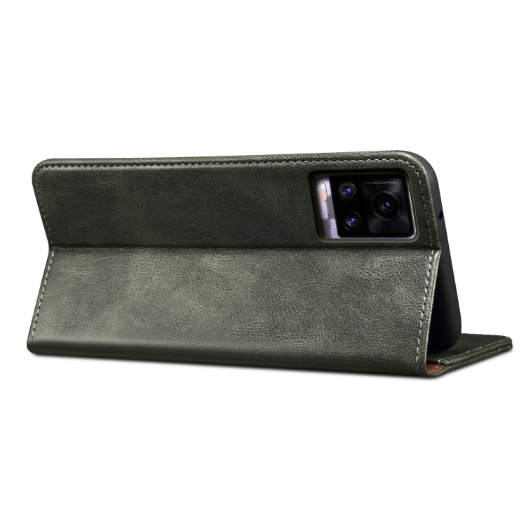 For Xiaomi Redmi Note 10 Lite Simple Wax Crazy Horse Texture Horizontal Flip Leather Case with Card Slots & Wallet