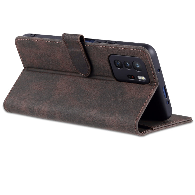 For Xiaomi Redmi Note 10 Pro 5G / Poco X3 GT AZNS Dream II Skin Feel PU+TPU Horizontal Flip Leather Case with Holder & Card Slots & Wallet