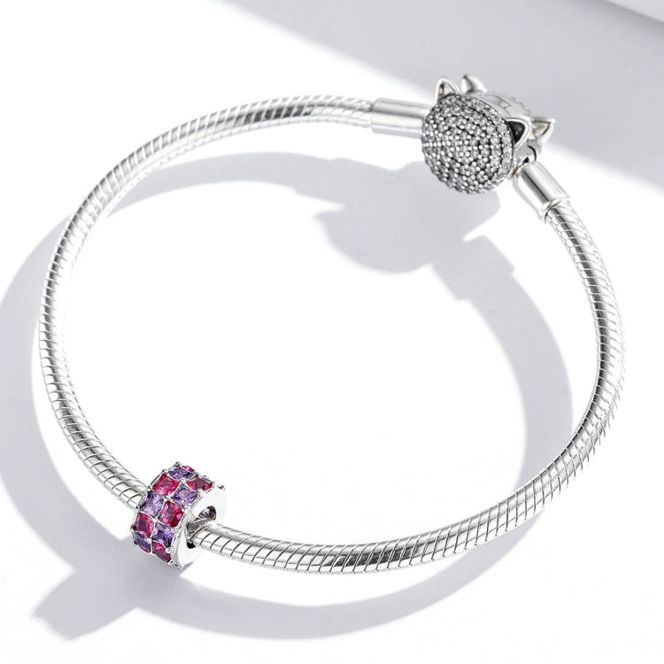 S925 Sterling Silver Colorful Beads DIY Bracelet Necklace Accessories