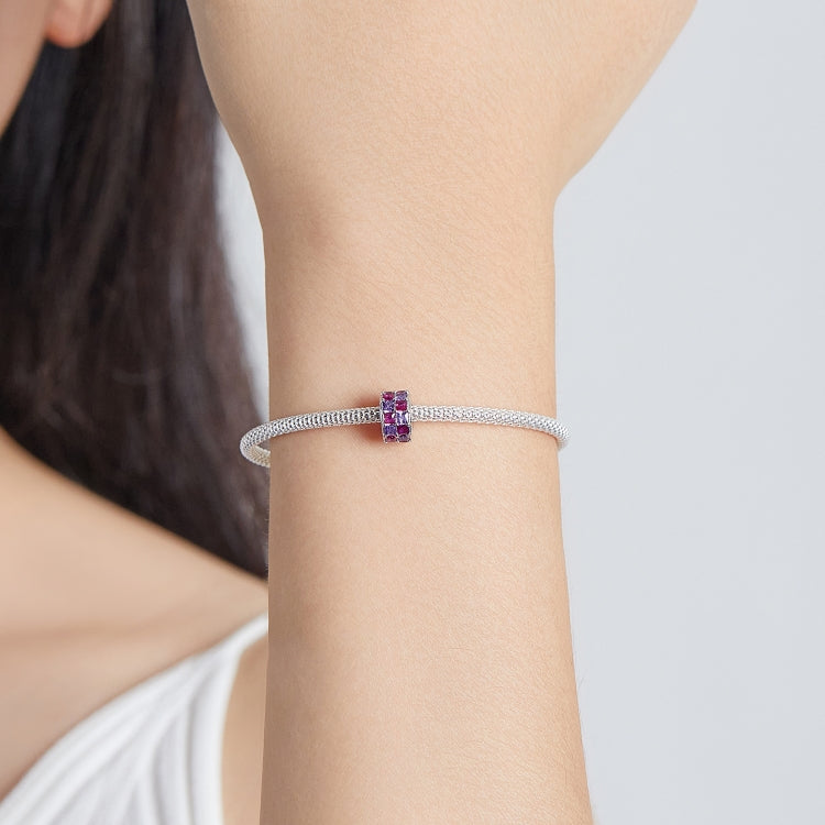 S925 Sterling Silver Colorful Beads DIY Bracelet Necklace Accessories