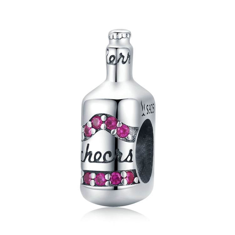 S925 Sterling Silver Exquisite Beer Bottle Beads DIY Bracelet Necklace Accessories