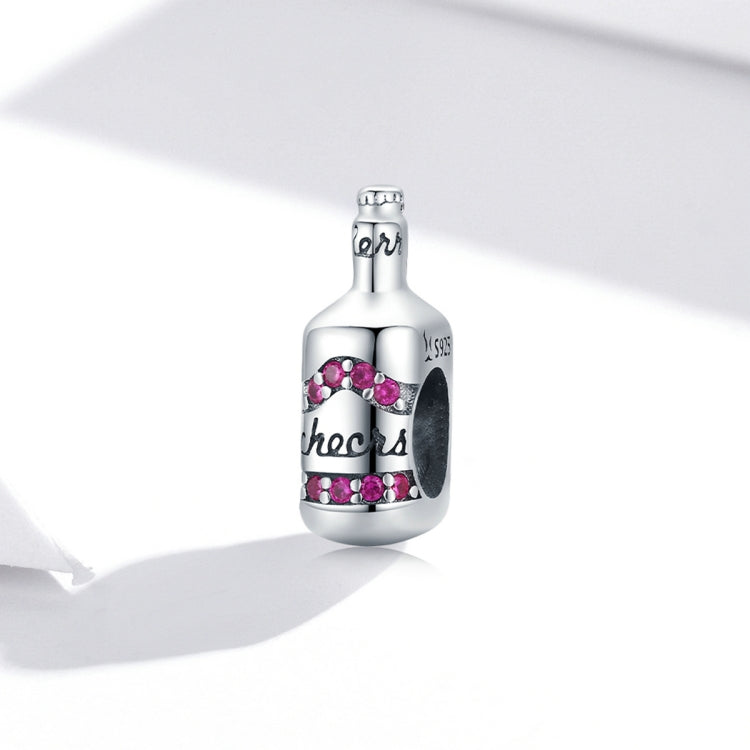 S925 Sterling Silver Exquisite Beer Bottle Beads DIY Bracelet Necklace Accessories