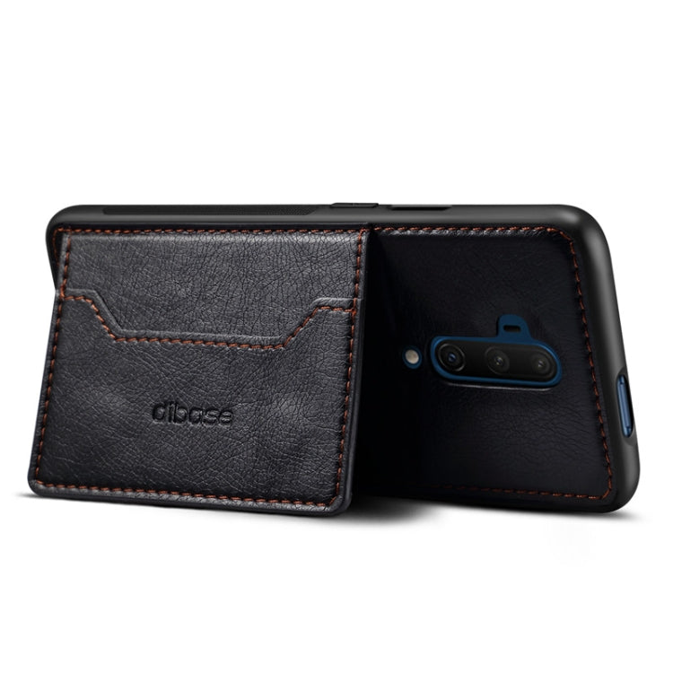 For OnePlus 7T Pro Dibase TPU + PC + PU Crazy Horse Texture Protective Case, with Holder & Card Slots