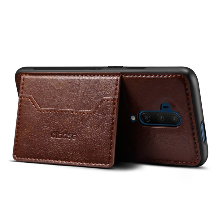 For OnePlus 7T Pro Dibase TPU + PC + PU Crazy Horse Texture Protective Case, with Holder & Card Slots