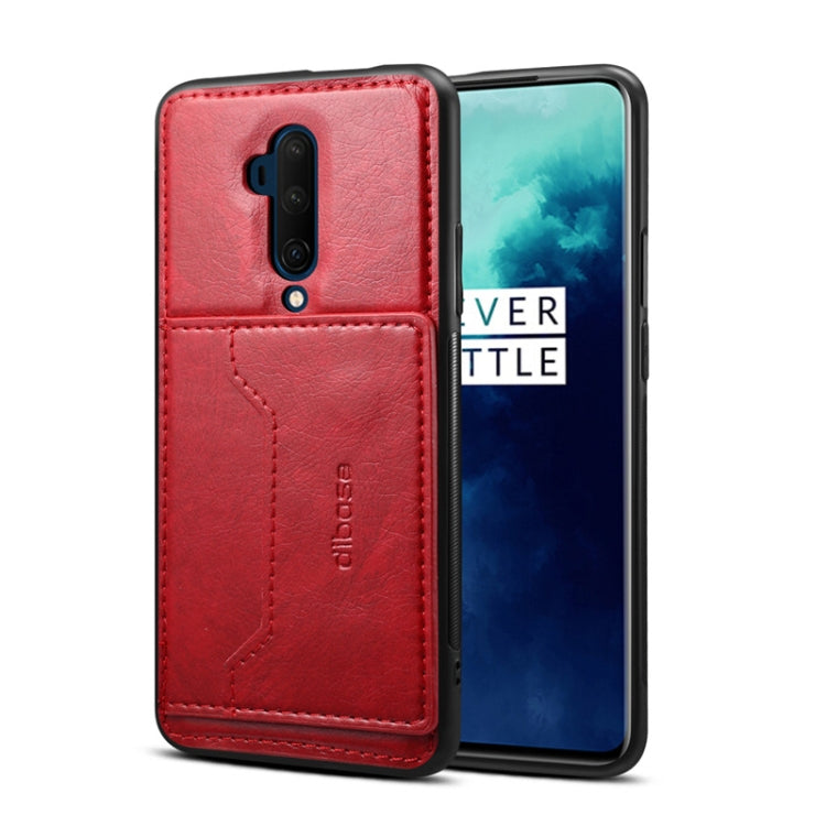 For OnePlus 7T Pro Dibase TPU + PC + PU Crazy Horse Texture Protective Case, with Holder & Card Slots