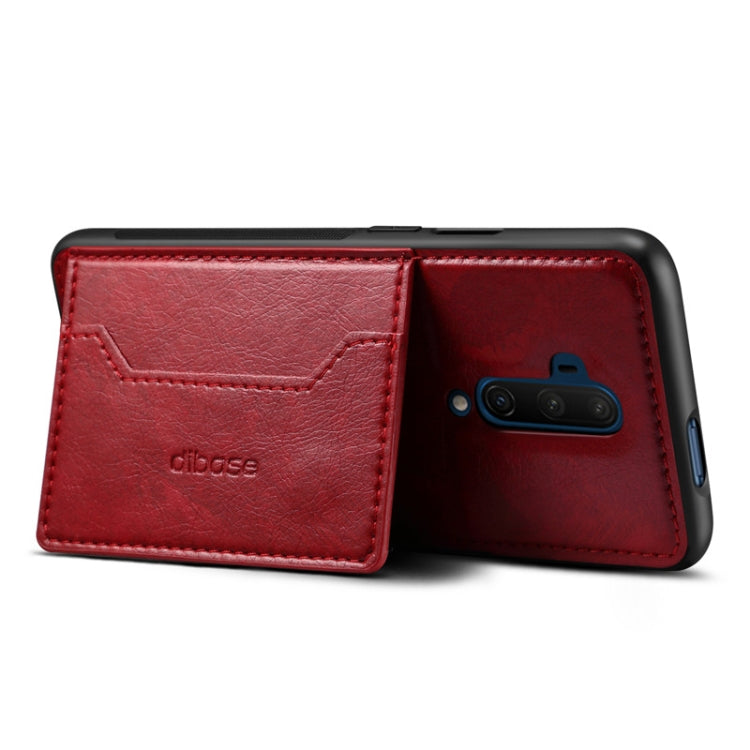 For OnePlus 7T Pro Dibase TPU + PC + PU Crazy Horse Texture Protective Case, with Holder & Card Slots