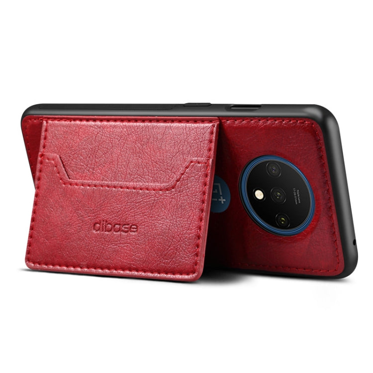 For OnePlus 7T Dibase TPU + PC + PU Crazy Horse Texture Protective Case, with Holder & Card Slots