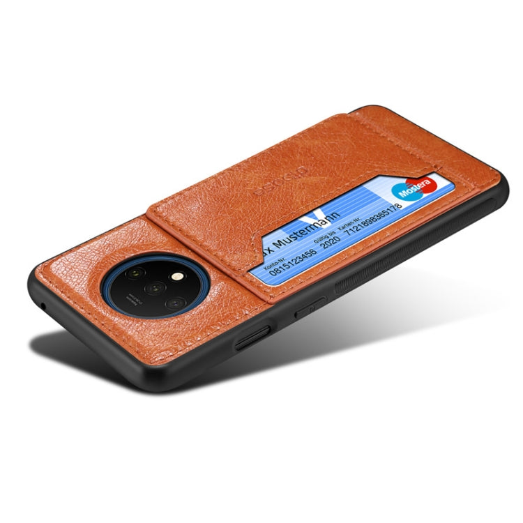 For OnePlus 7T Dibase TPU + PC + PU Crazy Horse Texture Protective Case, with Holder & Card Slots