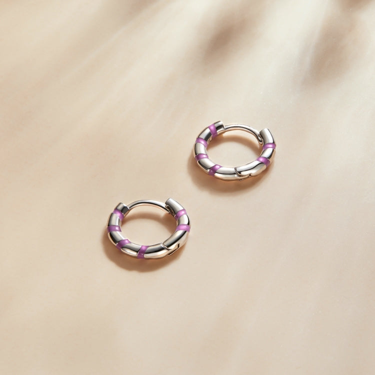 S925 Sterling Silver Mini Ribbon Ear Buckle Women Earrings