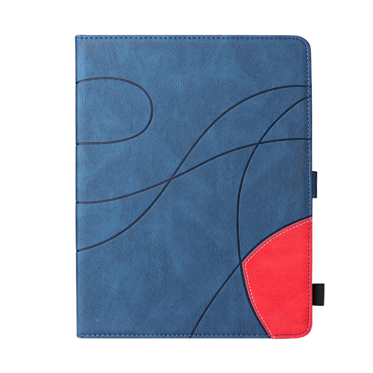 Dual-color Splicing Horizontal Flip PU Leather Case with Holder & Card Slots & Sleep / Wake-up Function For iPad 2 / 3 / 4