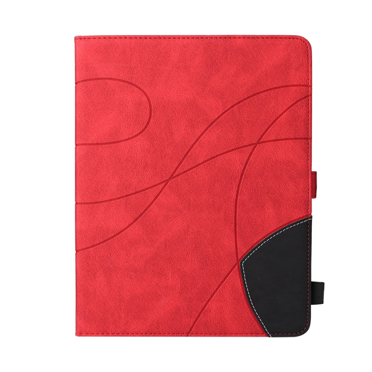 Dual-color Splicing Horizontal Flip PU Leather Case with Holder & Card Slots & Sleep / Wake-up Function For iPad 2 / 3 / 4