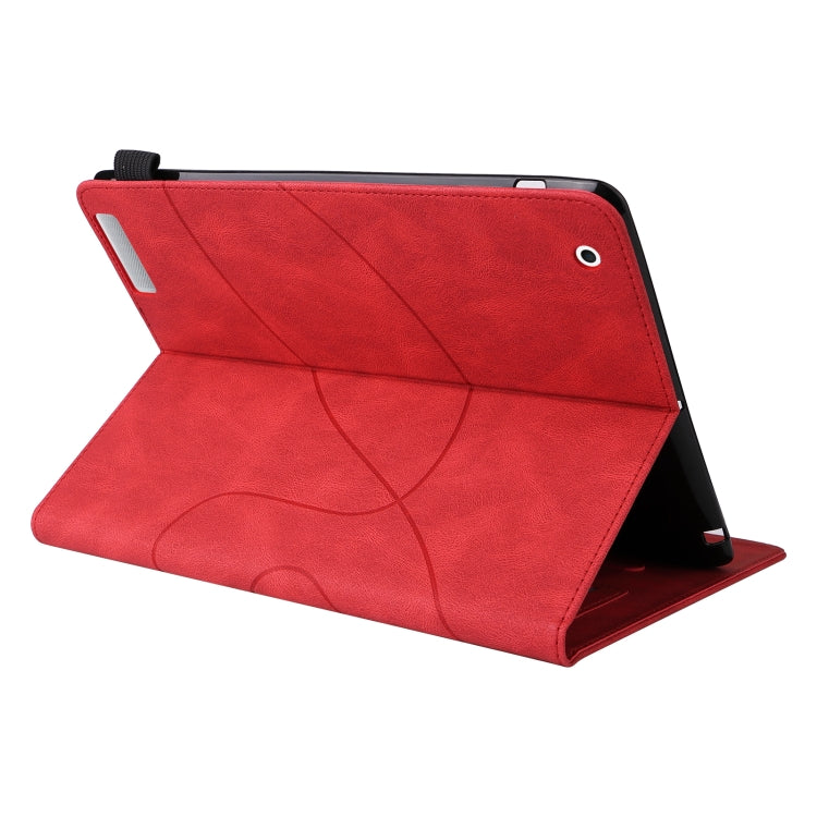 Dual-color Splicing Horizontal Flip PU Leather Case with Holder & Card Slots & Sleep / Wake-up Function For iPad 2 / 3 / 4