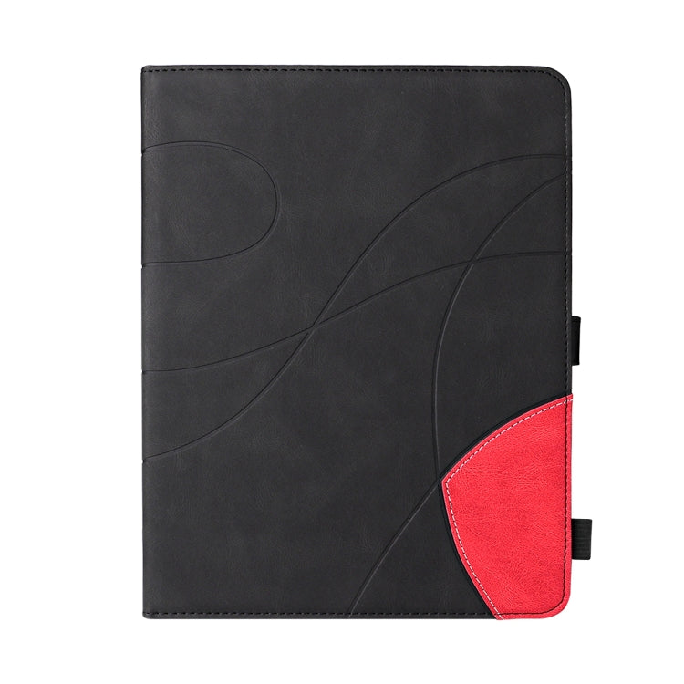 Dual-color Splicing Horizontal Flip PU Leather Case with Holder & Card Slots & Sleep / Wake-up Function For iPad 2 / 3 / 4