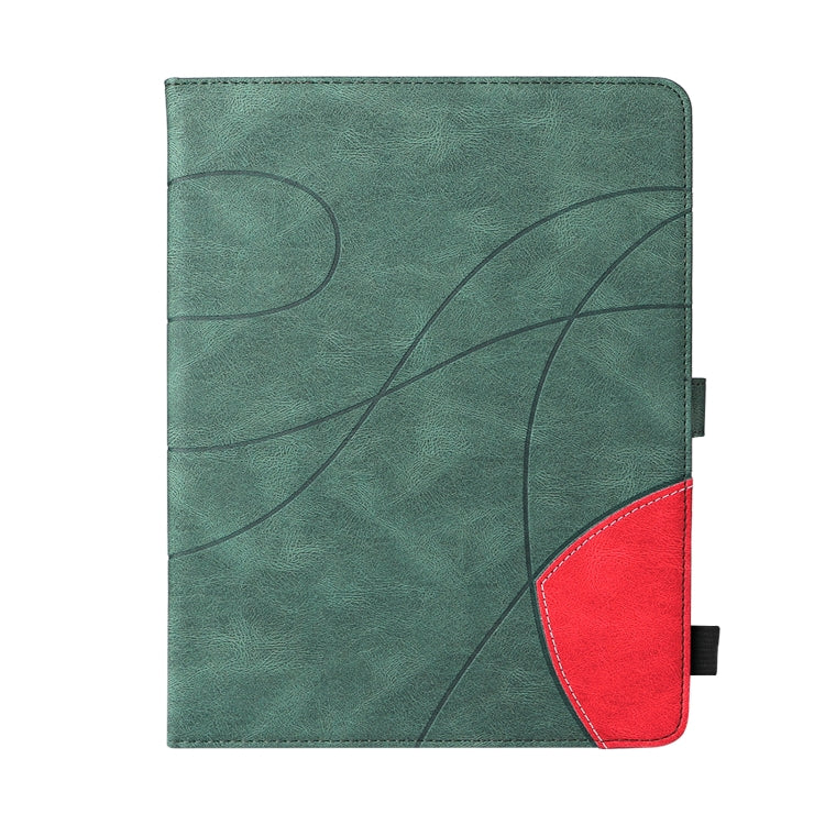Dual-color Splicing Horizontal Flip PU Leather Case with Holder & Card Slots & Sleep / Wake-up Function For iPad 2 / 3 / 4