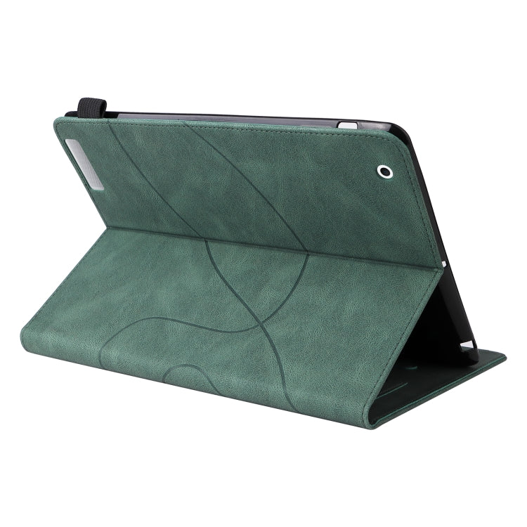 Dual-color Splicing Horizontal Flip PU Leather Case with Holder & Card Slots & Sleep / Wake-up Function For iPad 2 / 3 / 4