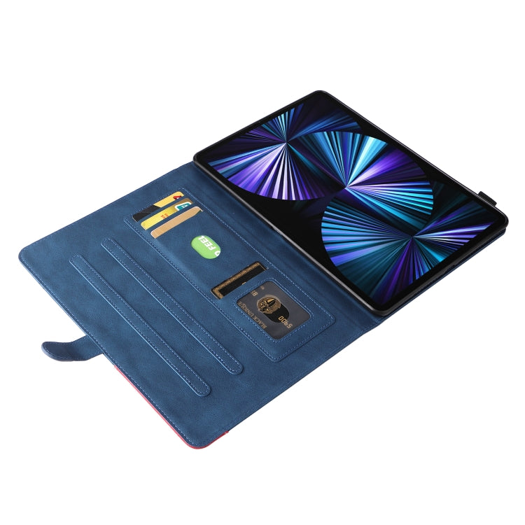 Dual-color Splicing Horizontal Flip PU Leather Case with Holder & Card Slots & Sleep / Wake-up Function For iPad Pro 11 (2021/2020/2018) / Air (2020)