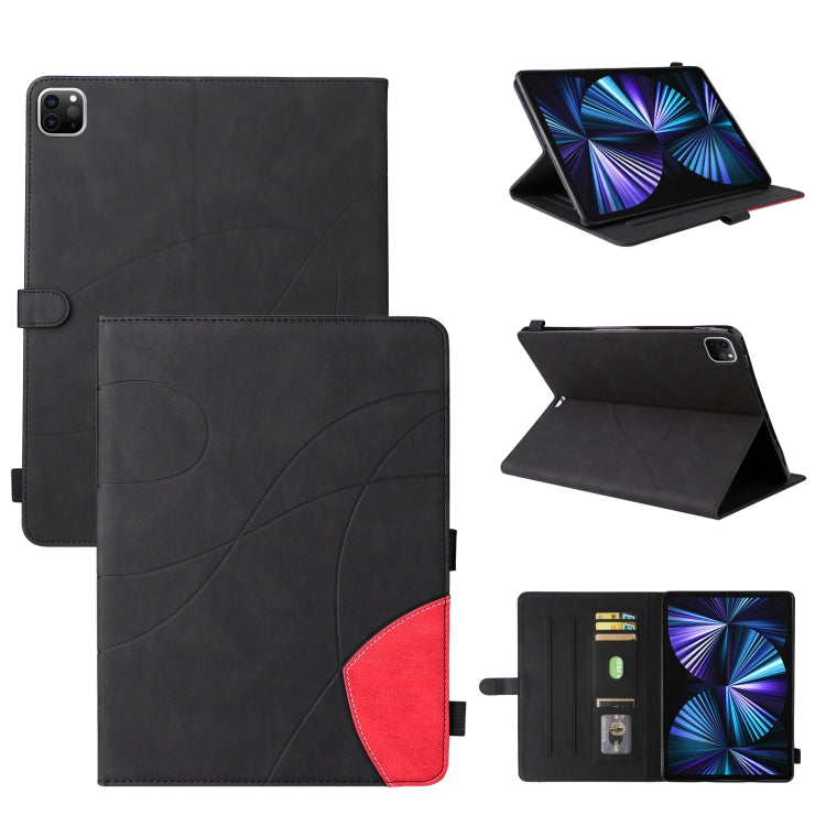 Dual-color Splicing Horizontal Flip PU Leather Case with Holder & Card Slots & Sleep / Wake-up Function For iPad Pro 11 (2021/2020/2018) / Air (2020)