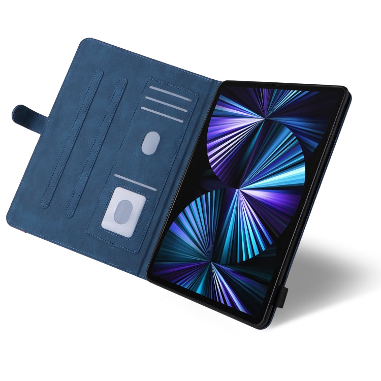 Dual-color Splicing Horizontal Flip PU Leather Case with Holder & Card Slots For iPad Pro 12.9 (2020/2021/2018)