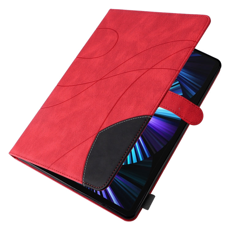 Dual-color Splicing Horizontal Flip PU Leather Case with Holder & Card Slots For iPad Pro 12.9 (2020/2021/2018)