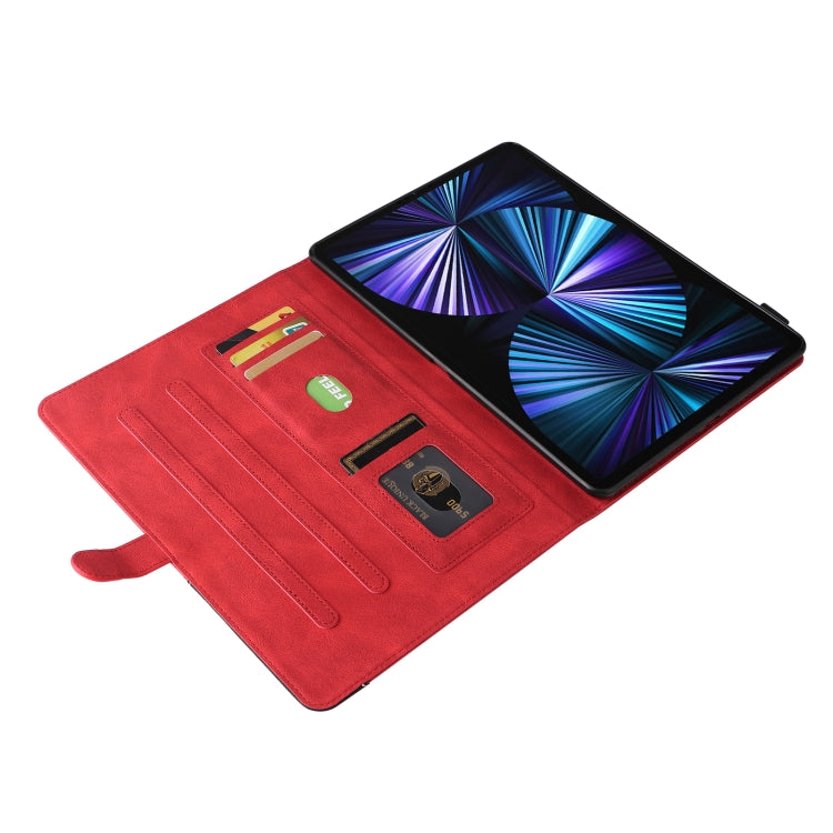 Dual-color Splicing Horizontal Flip PU Leather Case with Holder & Card Slots For iPad Pro 12.9 (2020/2021/2018)