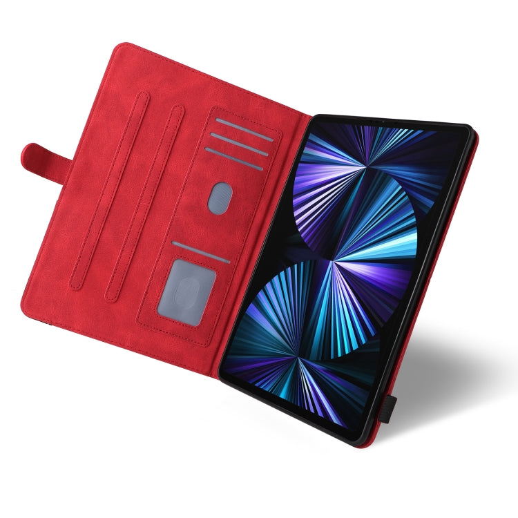 Dual-color Splicing Horizontal Flip PU Leather Case with Holder & Card Slots For iPad Pro 12.9 (2020/2021/2018)
