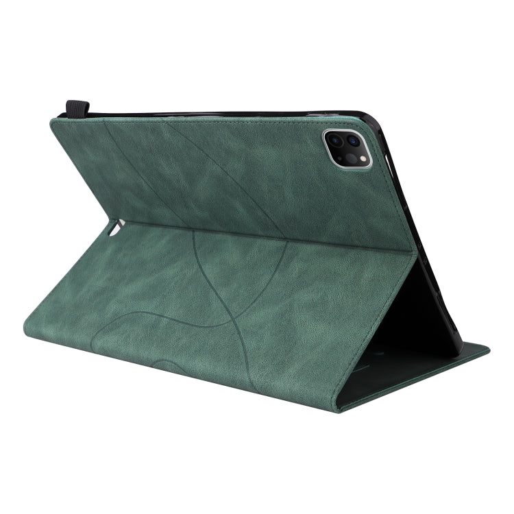 Dual-color Splicing Horizontal Flip PU Leather Case with Holder & Card Slots For iPad Pro 12.9 (2020/2021/2018)