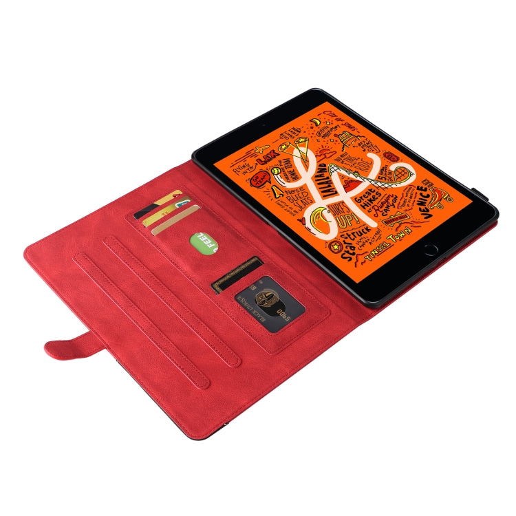 Dual-color Splicing Horizontal Flip PU Leather Case with Holder & Card Slots & Sleep / Wake-up Function For iPad mini/mini 2/mini 3/mini 4/mini(2019)