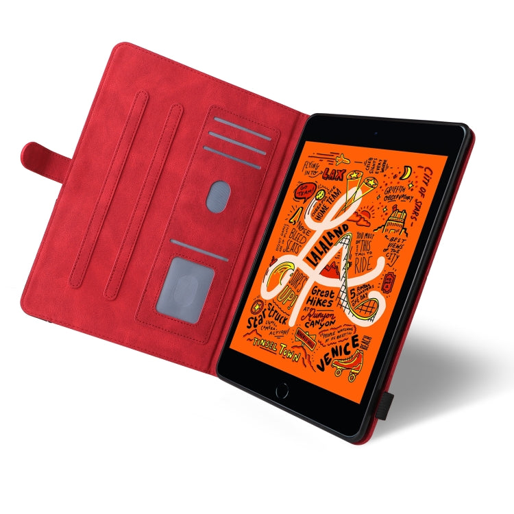 Dual-color Splicing Horizontal Flip PU Leather Case with Holder & Card Slots & Sleep / Wake-up Function For iPad mini/mini 2/mini 3/mini 4/mini(2019)