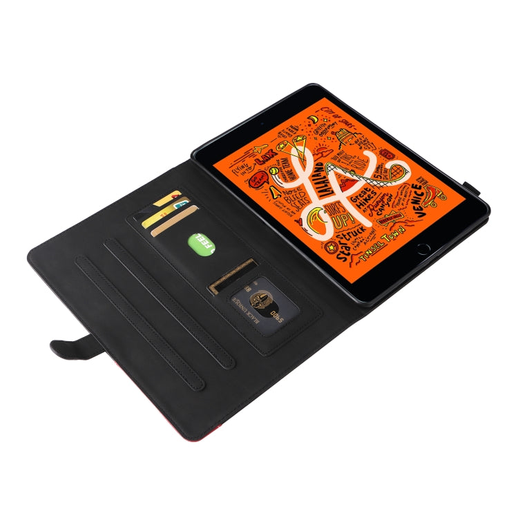 Dual-color Splicing Horizontal Flip PU Leather Case with Holder & Card Slots & Sleep / Wake-up Function For iPad mini/mini 2/mini 3/mini 4/mini(2019)