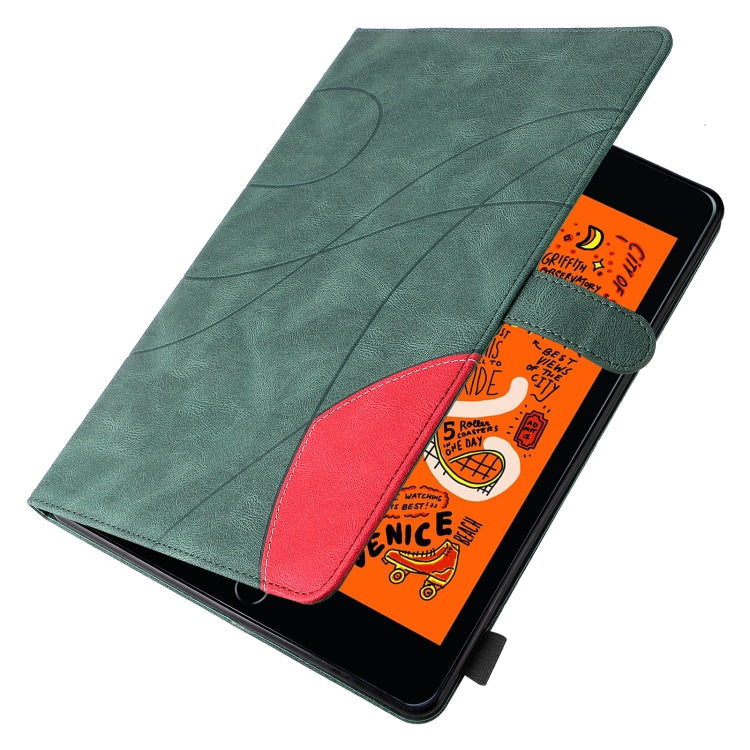 Dual-color Splicing Horizontal Flip PU Leather Case with Holder & Card Slots & Sleep / Wake-up Function For iPad mini/mini 2/mini 3/mini 4/mini(2019)