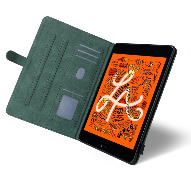 Dual-color Splicing Horizontal Flip PU Leather Case with Holder & Card Slots & Sleep / Wake-up Function For iPad mini/mini 2/mini 3/mini 4/mini(2019)