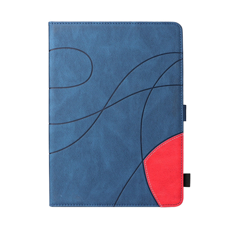 Dual-color Splicing Horizontal Flip PU Leather Case with Holder & Card Slots & Sleep / Wake-up Function For iPad 9.7 (2018/2017)