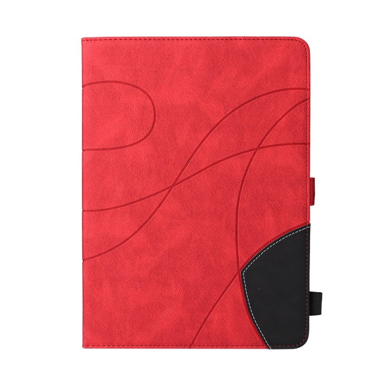 Dual-color Splicing Horizontal Flip PU Leather Case with Holder & Card Slots & Sleep / Wake-up Function For iPad 9.7 (2018/2017)