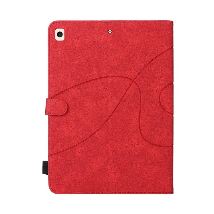 Dual-color Splicing Horizontal Flip PU Leather Case with Holder & Card Slots & Sleep / Wake-up Function For iPad 9.7 (2018/2017)