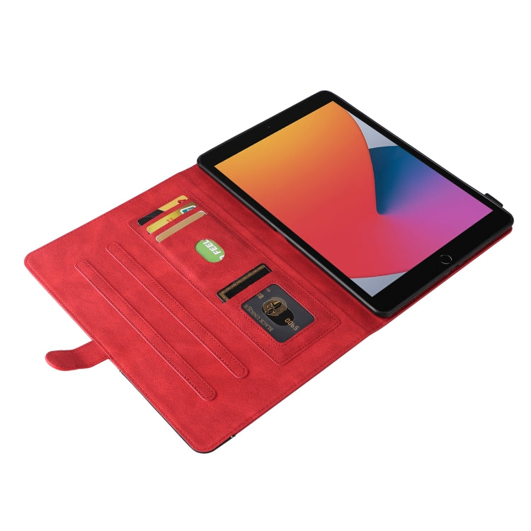 Dual-color Splicing Horizontal Flip PU Leather Case with Holder & Card Slots & Sleep / Wake-up Function For iPad 9.7 (2018/2017)