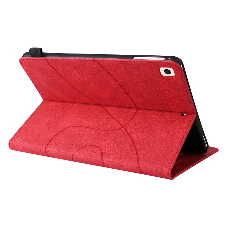 Dual-color Splicing Horizontal Flip PU Leather Case with Holder & Card Slots & Sleep / Wake-up Function For iPad 9.7 (2018/2017)