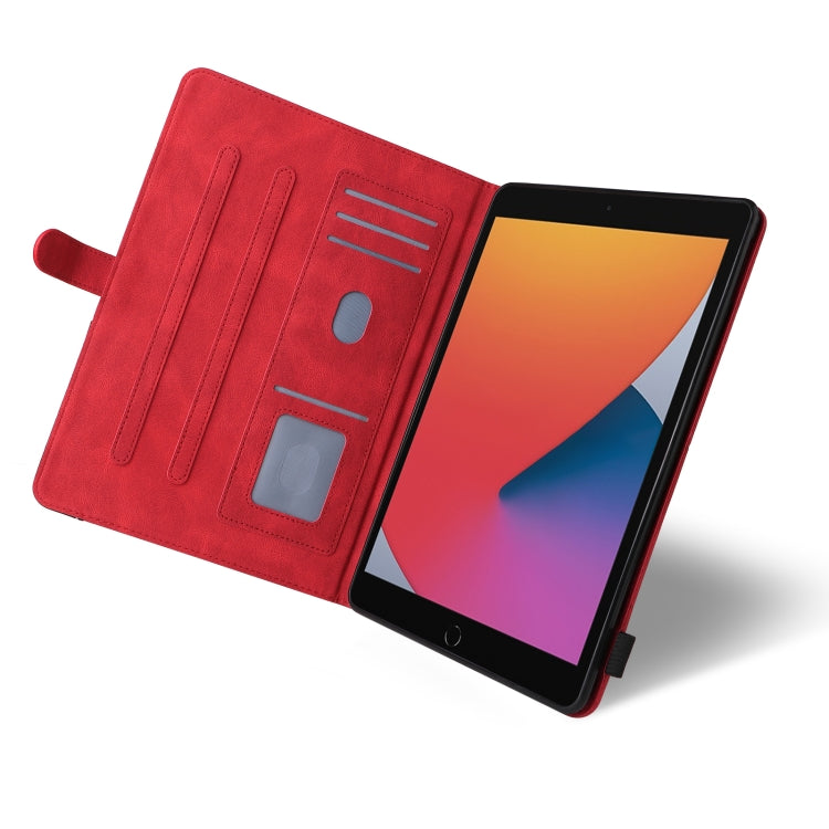 Dual-color Splicing Horizontal Flip PU Leather Case with Holder & Card Slots & Sleep / Wake-up Function For iPad 9.7 (2018/2017)