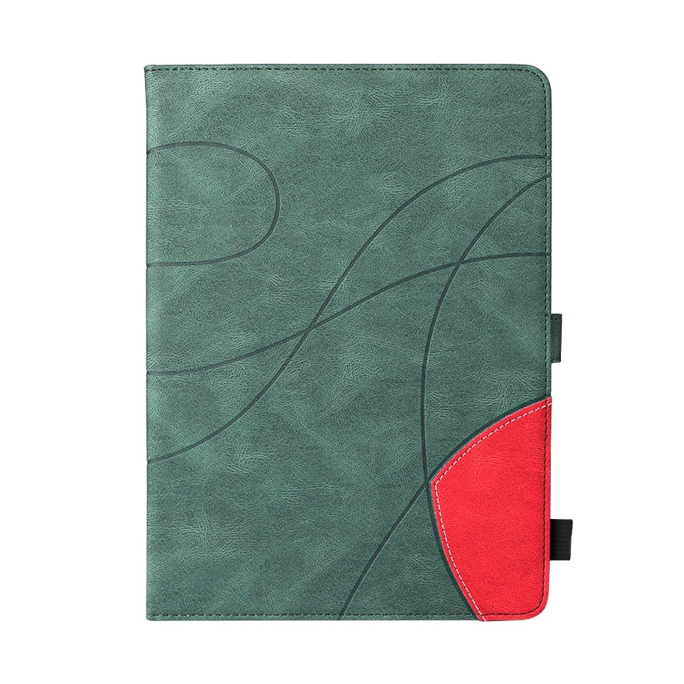 Dual-color Splicing Horizontal Flip PU Leather Case with Holder & Card Slots & Sleep / Wake-up Function For iPad 9.7 (2018/2017)