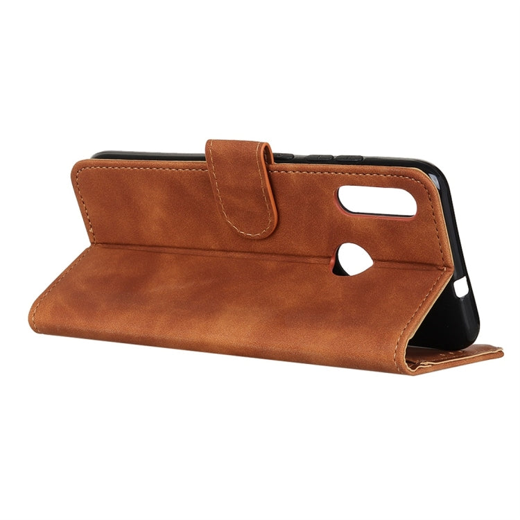 For Alcatel 3X (2019) Retro Texture PU + TPU Horizontal Flip Leather Case with Holder & Card Slots & Wallet