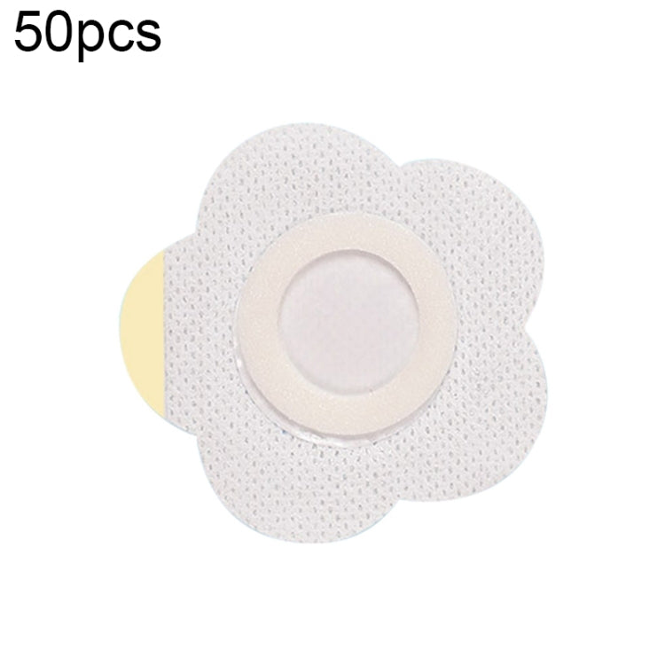 100 PCS 043 Non-woven Stickers Wound Anti-seepage Three-volt Medicinal Patch, Size:6x6x2cm (Plum Shape)