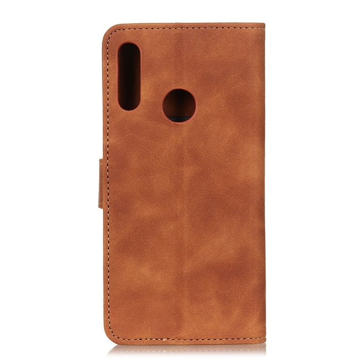 For Galaxy A20s Retro Texture PU + TPU Horizontal Flip Leather Case with Holder & Card Slots & Wallet
