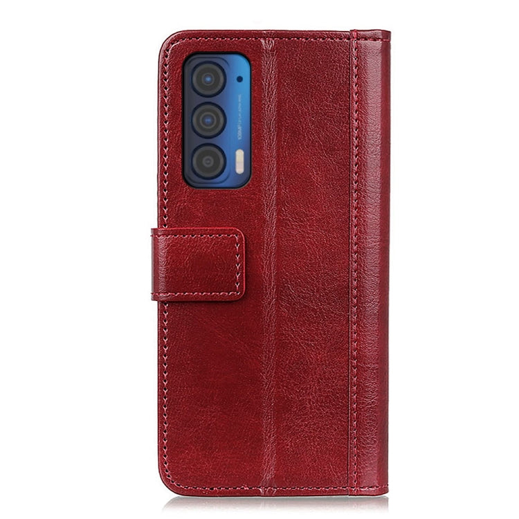For Motorola Moto Edge 2021 Peas Crazy Horse Texture Horizontal Flip Leather Case with Holder & Card Slots & Wallet