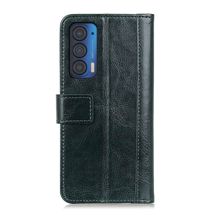 For Motorola Moto Edge 2021 Peas Crazy Horse Texture Horizontal Flip Leather Case with Holder & Card Slots & Wallet