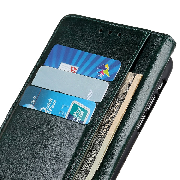 For Xiaomi Mi 11T / 11T Pro Peas Crazy Horse Texture Horizontal Flip Leather Case with Holder & Card Slots & Wallet