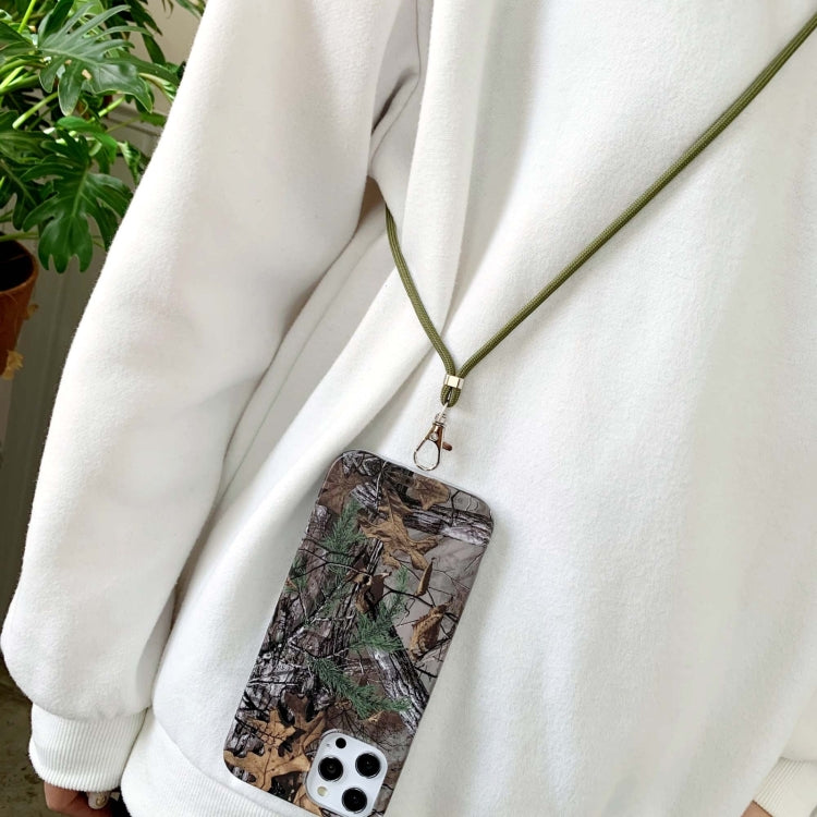 For iPhone 13 Pro Max Camouflage Pattern IMD Shockproof TPU Protective Case with Lanyard