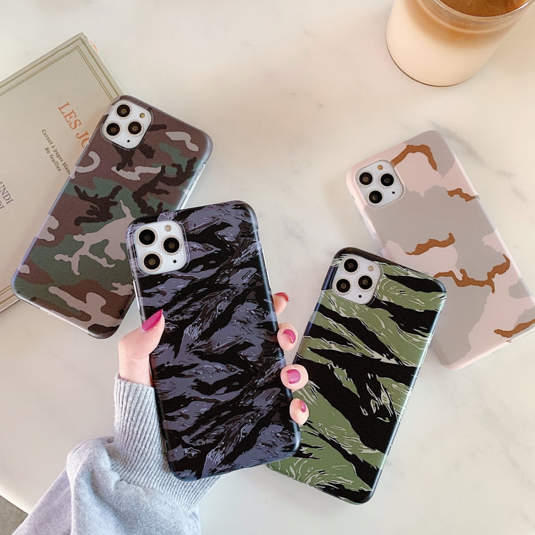 For iPhone 13 Shockproof IMD Camouflage TPU Protective Case