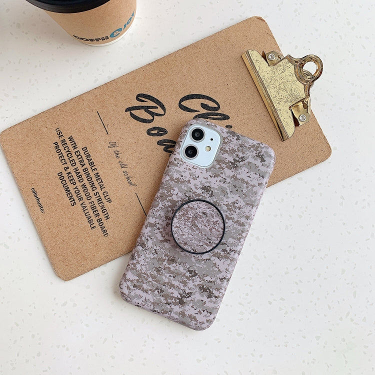 For iPhone 13 Pro Shockproof IMD Camouflage TPU Protective Case with Holder