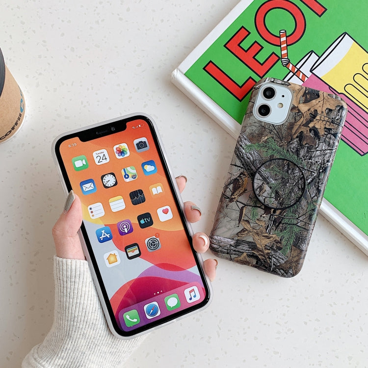 For iPhone 13 Pro Shockproof IMD Camouflage TPU Protective Case with Holder