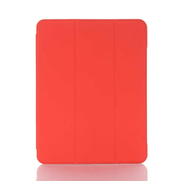 For iPad mini 6 Back Sticker Skin Feel Horizontal Flip Leather Tablet Case with Tri-fold Holder